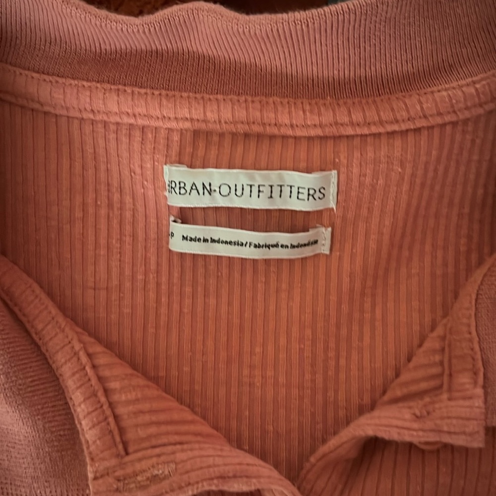 Ribbed button down Urban Outfitters top